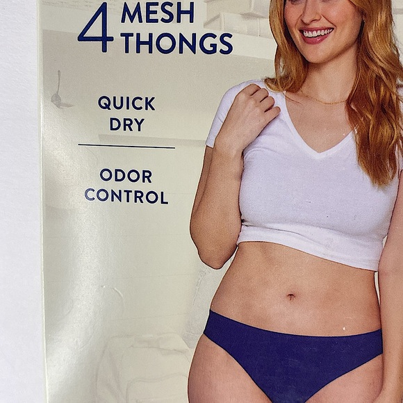 NEW FRUIT OF THE LOOM GETAWAY COLLECTION 4 PACK THONGS SIZE 9- 2 XL - Picture 7 of 10